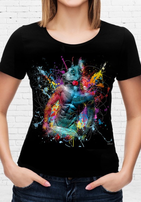 T-shirt Doberman Color