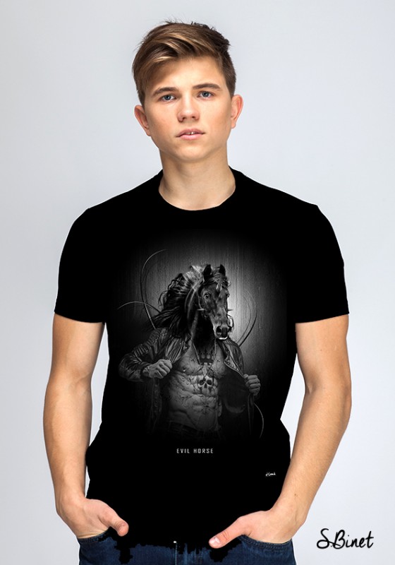 T-shirt Evil Horse