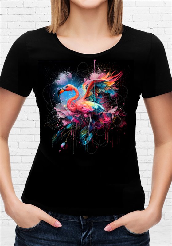 T-shirt Flamant Rose