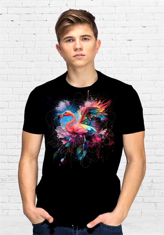 T-shirt Flamant rose