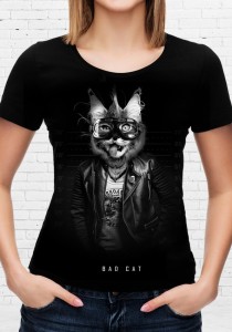 T-shirt Bad cat