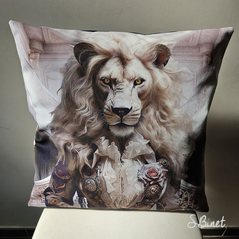 Coussin lionceaux