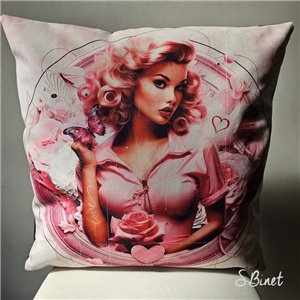 Coussin pin-up love