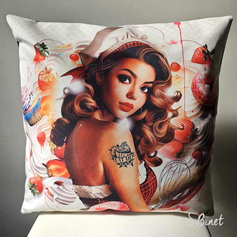 Coussin pin-up sugar