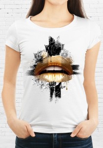 T-shirt Bouche Or