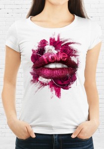 T-shirt Bouche Rose